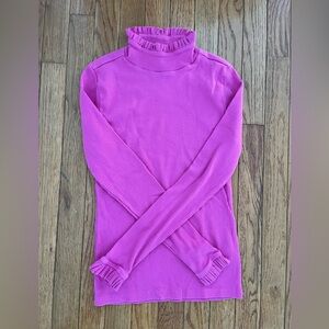 J. Crew Fuchsia Ribbed Turtleneck NWOT